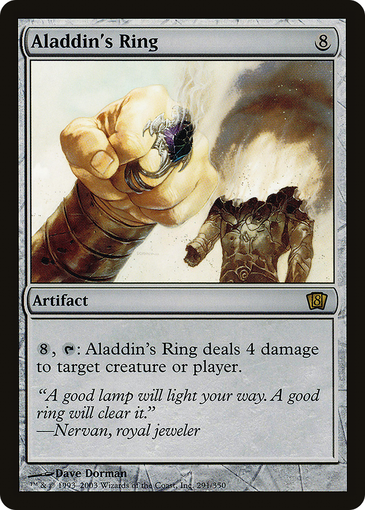 Aladdin's Ring (8ED-291★) - Eighth Edition Foil - Premium MTG Single from Wizards of the Coast - Just $0.13! Shop now at Game Crave Tournament Store