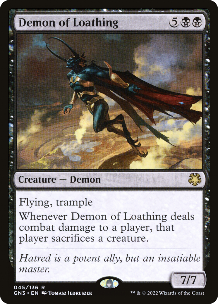 Demon of Loathing (GN3-045) - Game Night: Free-for-All - Premium MTG Single from Wizards of the Coast - Just $0.44! Shop now at Game Crave Tournament Store