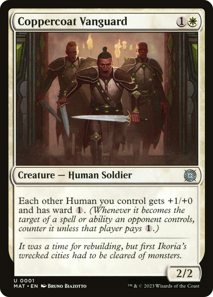 Coppercoat Vanguard (MAT-001) - March of the Machine: The Aftermath - Premium MTG Single from Wizards of the Coast - Just $0.08! Shop now at Game Crave Tournament Store