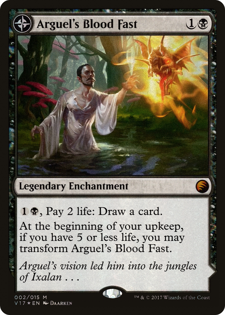 Arguel's Blood Fast // Temple of Aclazotz (V17-002) - From the Vault: Transform: (compasslanddfc) Foil - Premium MTG Single from Wizards of the Coast - Just $0.63! Shop now at Game Crave Tournament Store