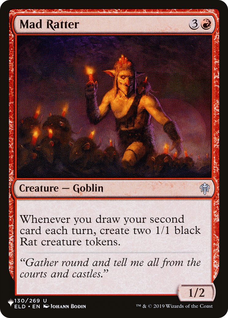Mad Ratter (PLIST-1265) - The List - Premium MTG Single from Wizards of the Coast - Just $0.25! Shop now at Game Crave Tournament Store