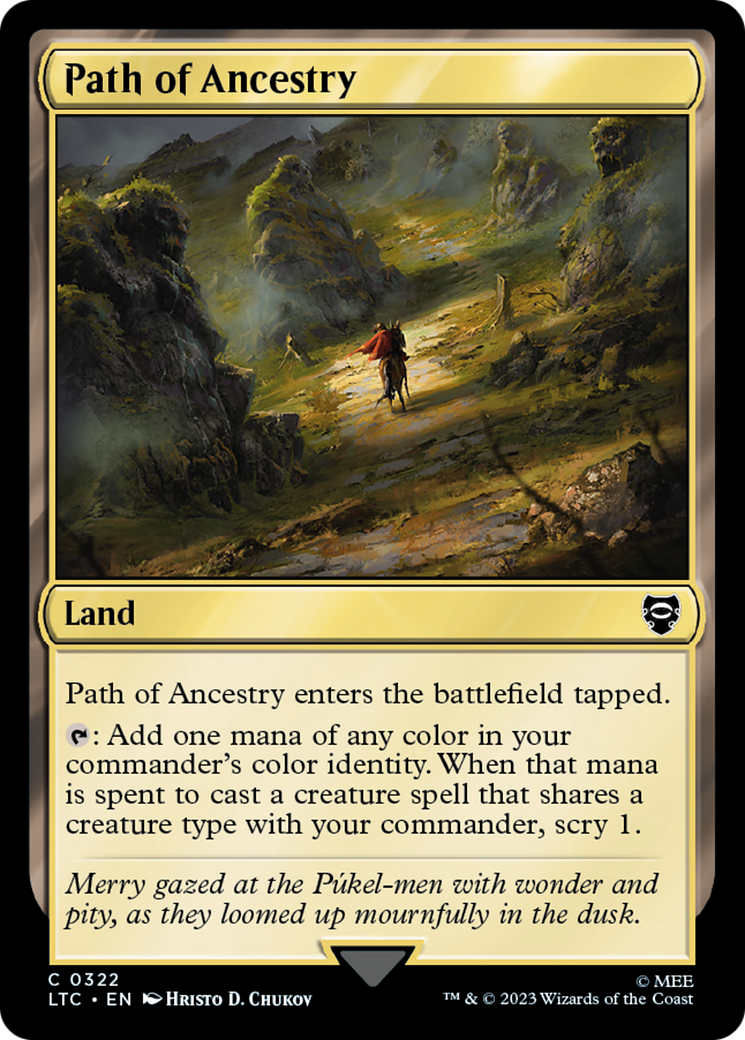 Path of Ancestry (LTC-322) - Tales of Middle-earth Commander - Premium MTG Single from Wizards of the Coast - Just $0.25! Shop now at Game Crave Tournament Store