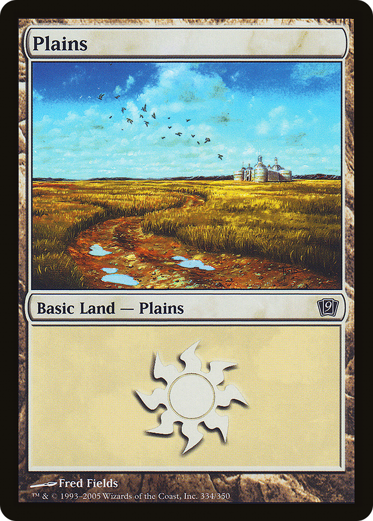 Plains (9ED-334★) - Ninth Edition Foil - Premium MTG Single from Wizards of the Coast - Just $0.29! Shop now at Game Crave Tournament Store
