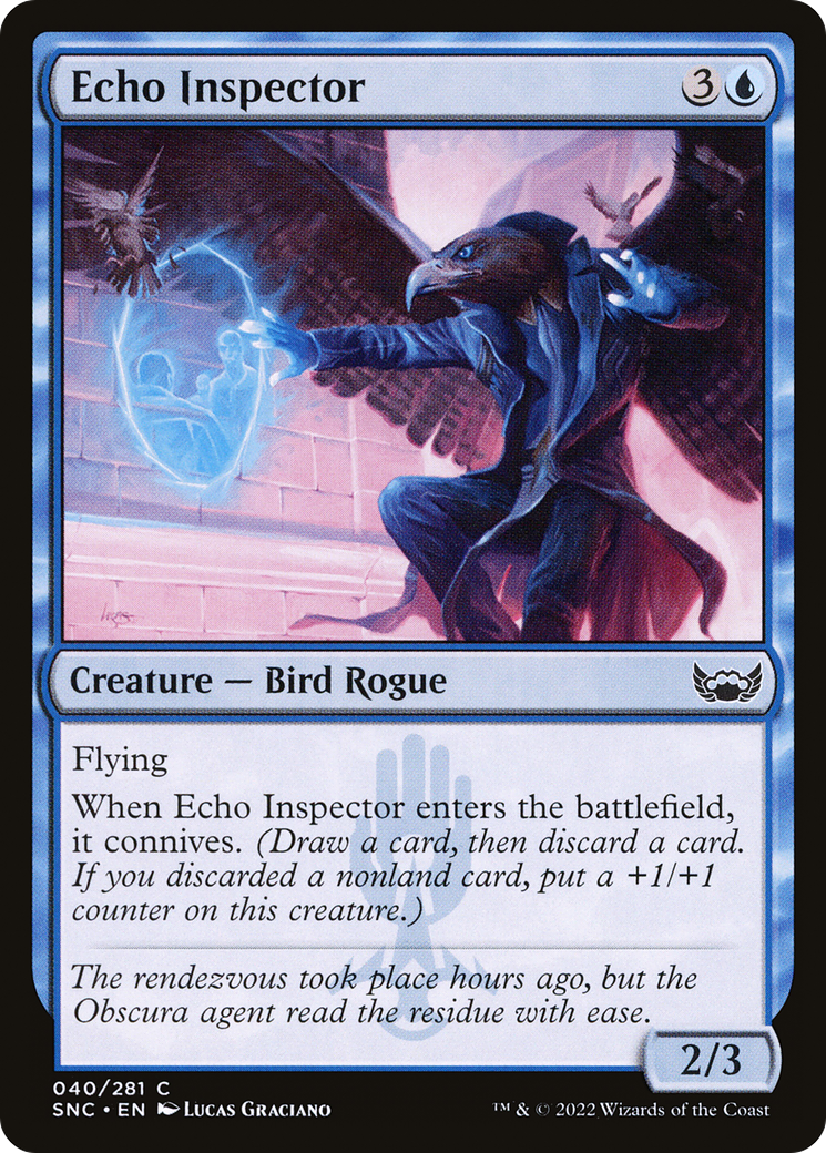 Echo Inspector (SNC-040) - Streets of New Capenna - Premium MTG Single from Wizards of the Coast - Just $0.08! Shop now at Game Crave Tournament Store