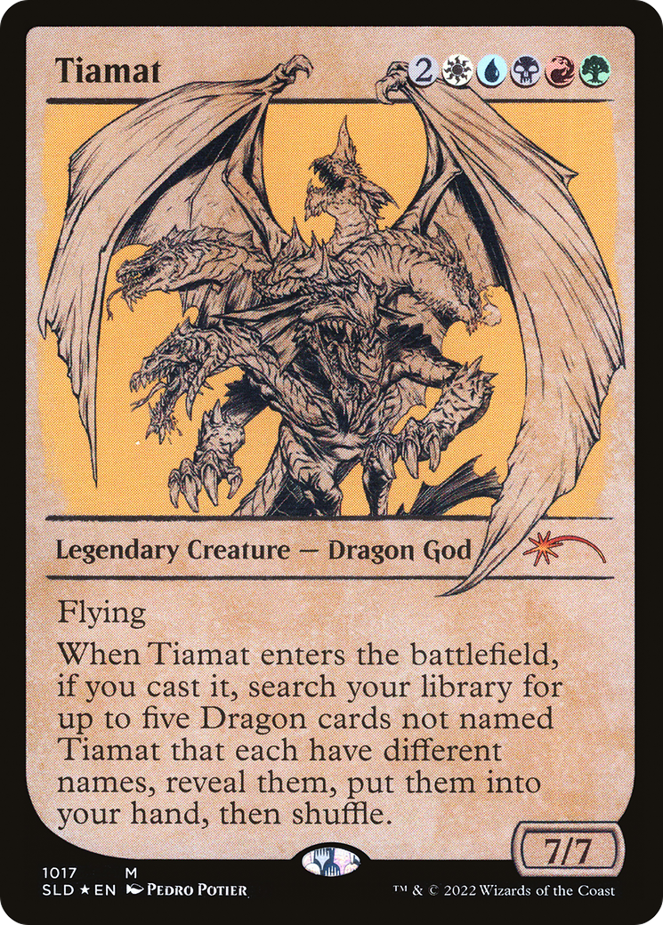 Tiamat (SLD-1017) - Secret Lair Drop Foil - Premium MTG Single from Wizards of the Coast - Just $26.19! Shop now at Game Crave Tournament Store