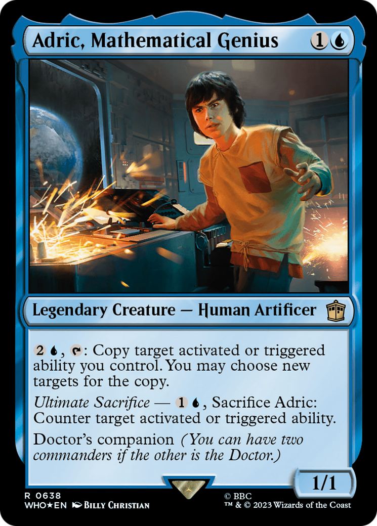 Adric, Mathematical Genius (WHO-638) - Doctor Who Foil - Premium MTG Single from Wizards of the Coast - Just $0.61! Shop now at Game Crave Tournament Store