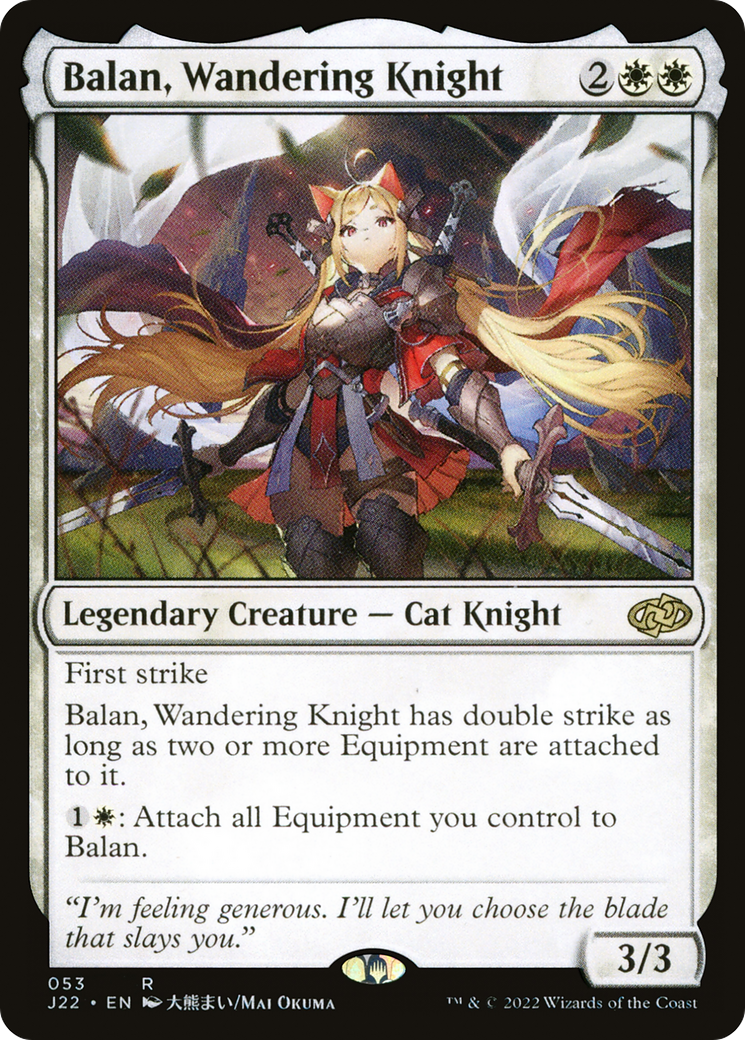 Balan, Wandering Knight (J22-053) - Jumpstart 2022 - Premium MTG Single from Wizards of the Coast - Just $6.85! Shop now at Game Crave Tournament Store