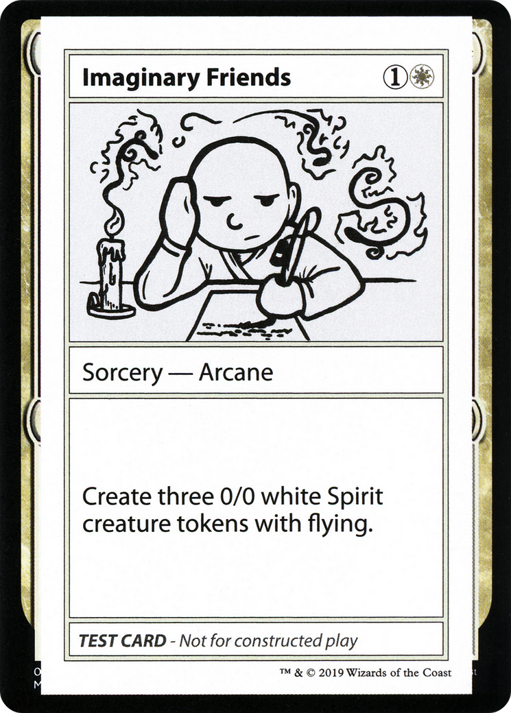 Imaginary Friends (CMB2-007) - Mystery Booster Playtest Cards 2021 - Premium MTG Single from Wizards of the Coast - Just $0.25! Shop now at Game Crave Tournament Store