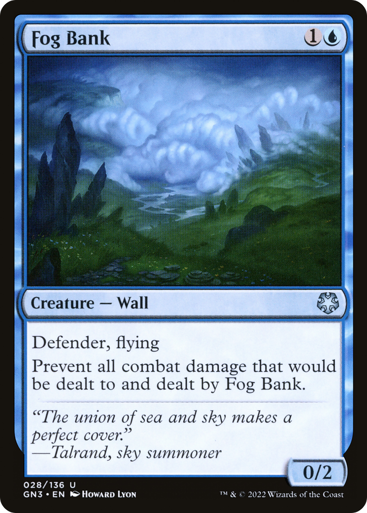 Fog Bank (GN3-028) - Game Night: Free-for-All - Premium MTG Single from Wizards of the Coast - Just $0.08! Shop now at Game Crave Tournament Store