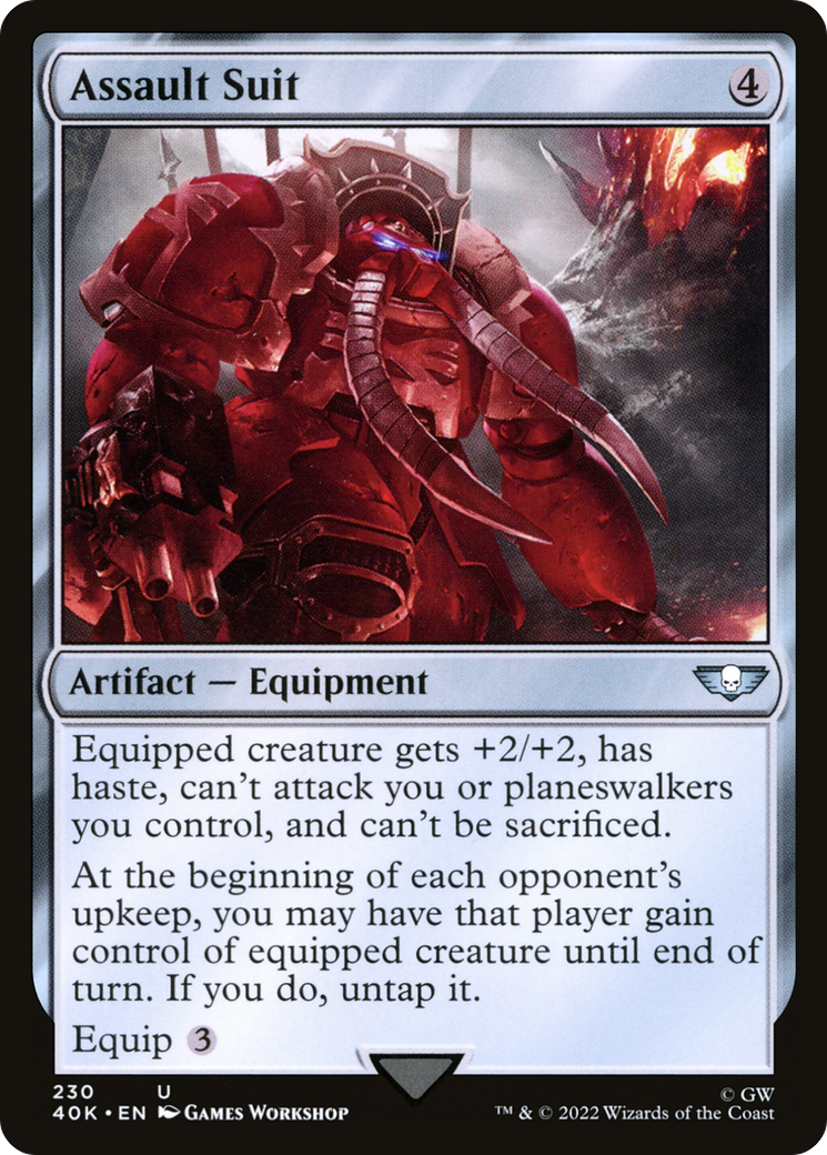 Assault Suit (40K-230) - Warhammer 40,000 Commander - Premium MTG Single from Wizards of the Coast - Just $0.08! Shop now at Game Crave Tournament Store