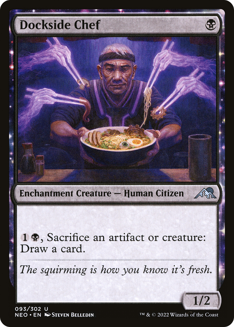 Dockside Chef (NEO-093) - Kamigawa: Neon Dynasty Foil - Premium MTG Single from Wizards of the Coast - Just $0.28! Shop now at Game Crave Tournament Store
