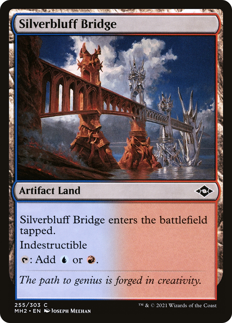 Silverbluff Bridge (MH2-255) - Modern Horizons 2 - Premium MTG Single from Wizards of the Coast - Just $0.25! Shop now at Game Crave Tournament Store