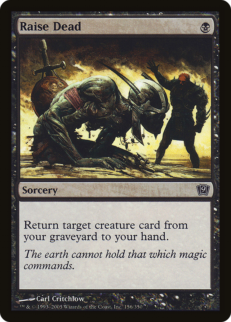 Raise Dead (9ED-156★) - Ninth Edition Foil - Premium MTG Single from Wizards of the Coast - Just $0.08! Shop now at Game Crave Tournament Store