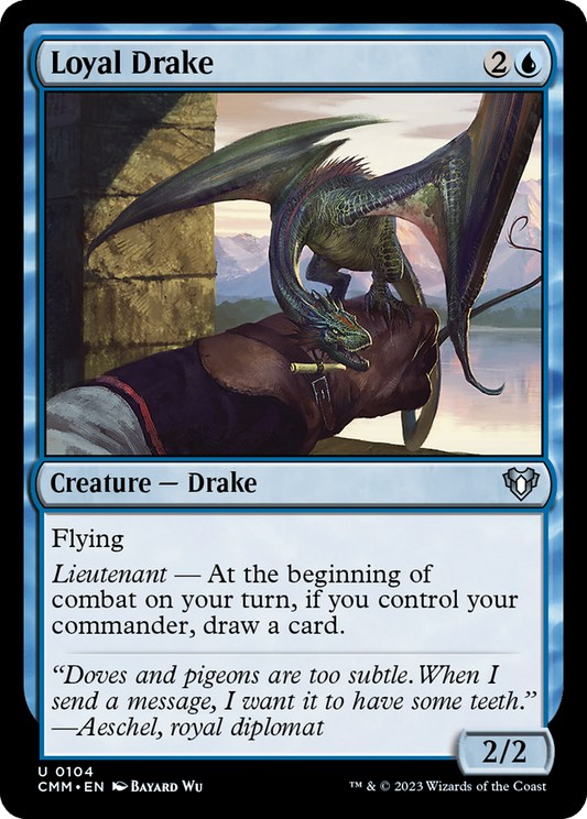 Loyal Drake (CMM-104) - Commander Masters Foil - Premium MTG Single from Wizards of the Coast - Just $0.09! Shop now at Game Crave Tournament Store