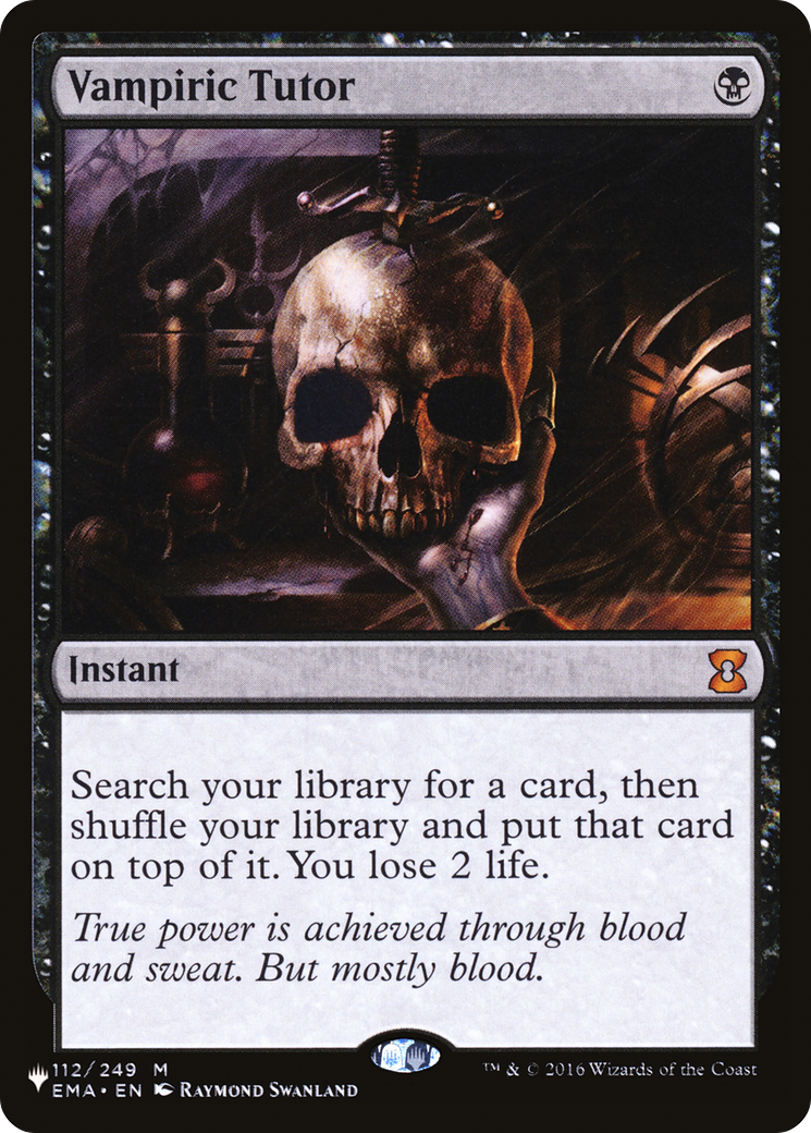 Vampiric Tutor (PLIST-606) - The List - Premium MTG Single from Wizards of the Coast - Just $10.07! Shop now at Game Crave Tournament Store