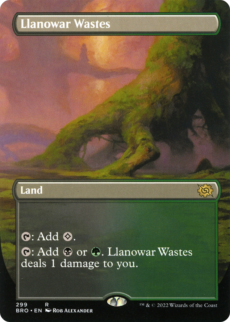 Llanowar Wastes (BRO-299) - The Brothers' War (Borderless) - Premium MTG Single from Wizards of the Coast - Just $0.78! Shop now at Game Crave Tournament Store