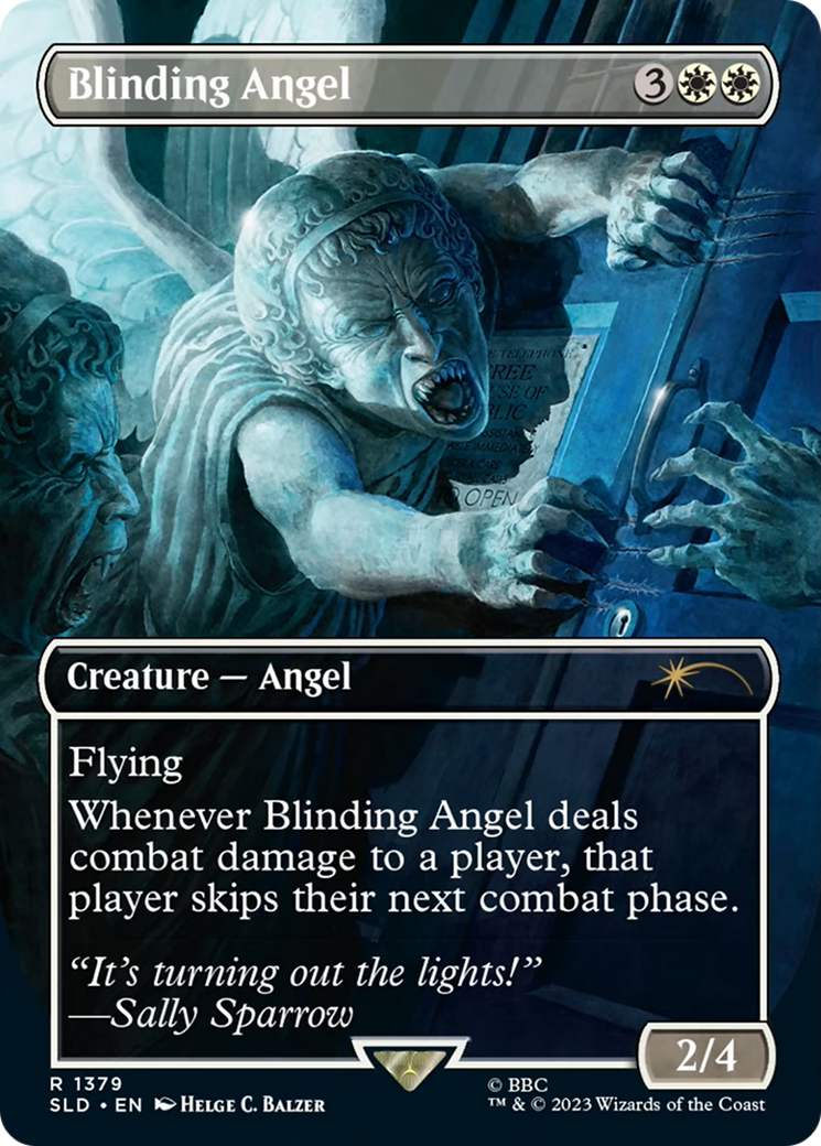Blinding Angel (SLD-1379) - Secret Lair Drop (Borderless) Foil - Premium MTG Single from Wizards of the Coast - Just $2.16! Shop now at Game Crave Tournament Store