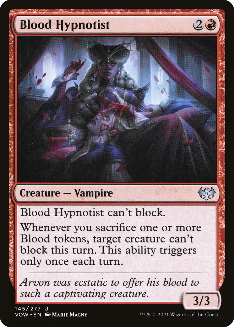 Blood Hypnotist (VOW-145) - Innistrad: Crimson Vow Foil - Premium MTG Single from Wizards of the Coast - Just $0.08! Shop now at Game Crave Tournament Store