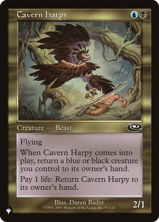 Cavern Harpy (PLIST-871) - The List - Premium MTG Single from Wizards of the Coast - Just $0.25! Shop now at Game Crave Tournament Store
