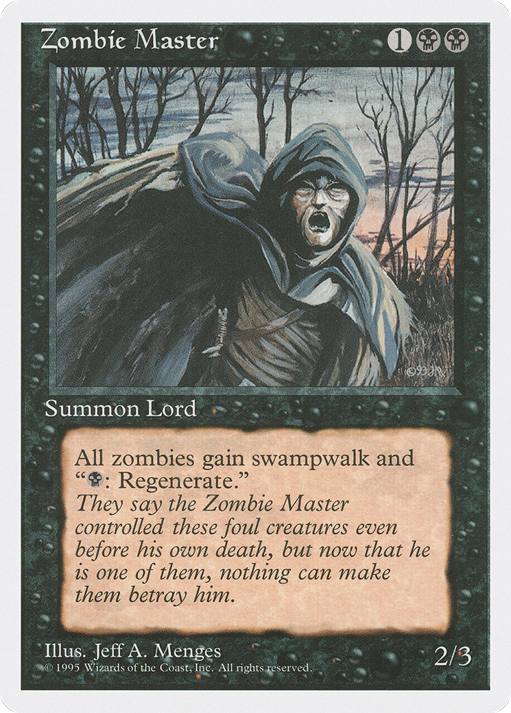 Zombie Master (4ED-174) - Fourth Edition - Premium MTG Single from Wizards of the Coast - Just $7.75! Shop now at Game Crave Tournament Store