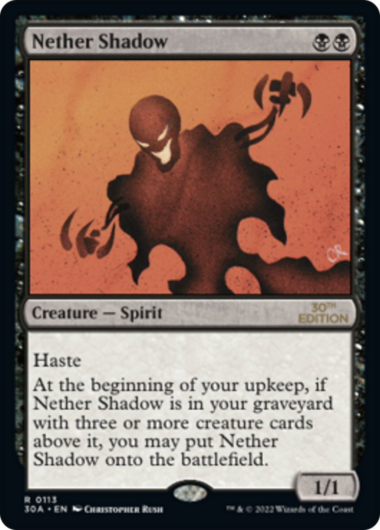 Nether Shadow (30A-113) - 30th Anniversary Edition - Premium MTG Single from Wizards of the Coast - Just $4.67! Shop now at Game Crave Tournament Store