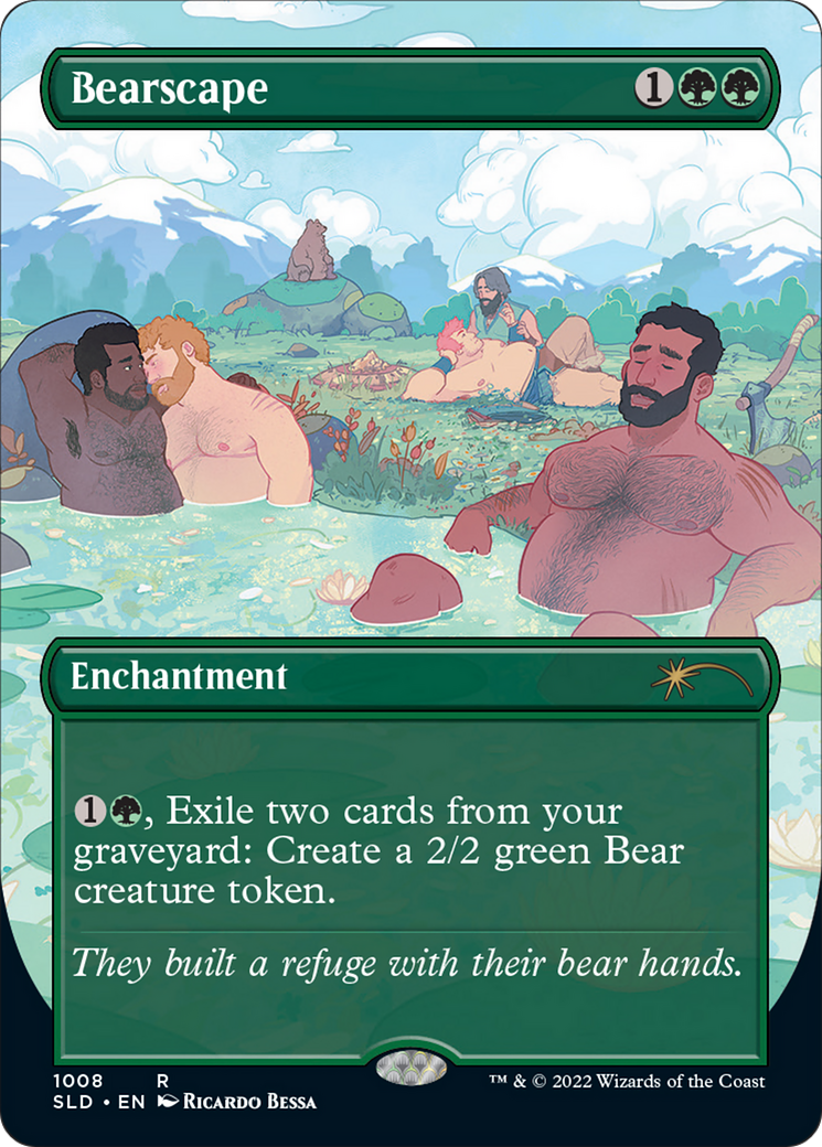 Bearscape (SLD-1008) - Secret Lair Drop (Borderless) - Premium MTG Single from Wizards of the Coast - Just $2.91! Shop now at Game Crave Tournament Store
