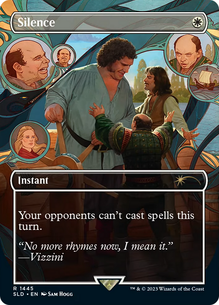 Silence (SLD-1445) - Secret Lair Drop (Borderless) - Premium MTG Single from Wizards of the Coast - Just $7.72! Shop now at Game Crave Tournament Store