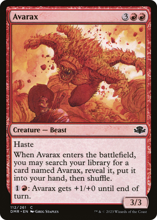 Avarax (DMR-112) - Dominaria Remastered - Premium MTG Single from Wizards of the Coast - Just $0.25! Shop now at Game Crave Tournament Store