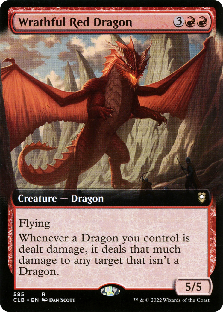 Wrathful Red Dragon (CLB-585) - Commander Legends: Battle for Baldur's Gate: (Extended Art) Foil - Premium MTG Single from Wizards of the Coast - Just $2.29! Shop now at Game Crave Tournament Store