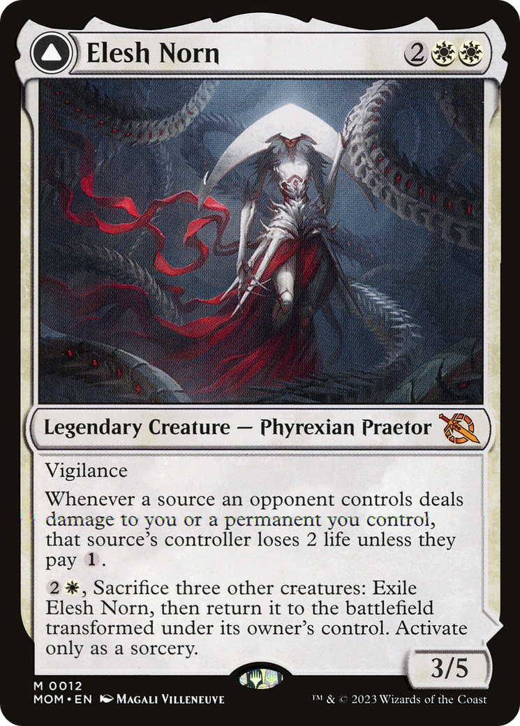 Elesh Norn // The Argent Etchings (MOM-012) - March of the Machine Foil - Premium MTG Single from Wizards of the Coast - Just $5! Shop now at Game Crave Tournament Store