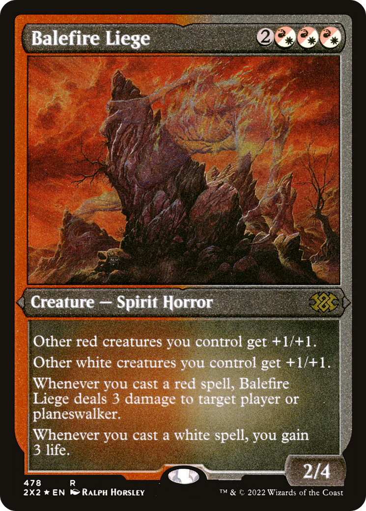 Balefire Liege (2X2-478) - Double Masters 2022 Etched Foil - Premium MTG Single from Wizards of the Coast - Just $0.63! Shop now at Game Crave Tournament Store