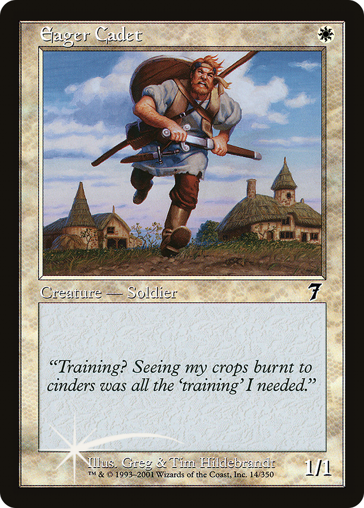 Eager Cadet (7ED-14★) - Seventh Edition Foil - Premium MTG Single from Wizards of the Coast - Just $0.76! Shop now at Game Crave Tournament Store