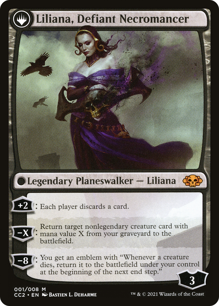 Liliana, Heretical Healer // Liliana, Defiant Necromancer (CC2-001) - Commander Collection: Black: (originpwdfc) - Premium MTG Single from Wizards of the Coast - Just $1.33! Shop now at Game Crave Tournament Store