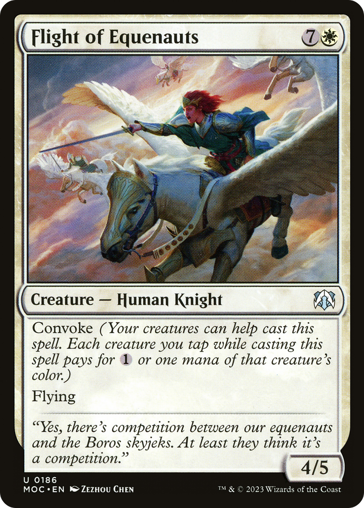 Flight of Equenauts (MOC-186) - March of the Machine Commander - Premium MTG Single from Wizards of the Coast - Just $0.08! Shop now at Game Crave Tournament Store