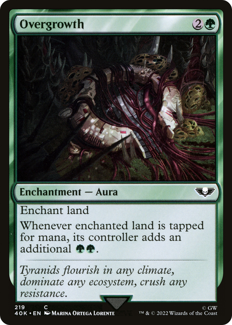 Overgrowth (40K-219) - Warhammer 40,000 Commander - Premium MTG Single from Wizards of the Coast - Just $0.67! Shop now at Game Crave Tournament Store