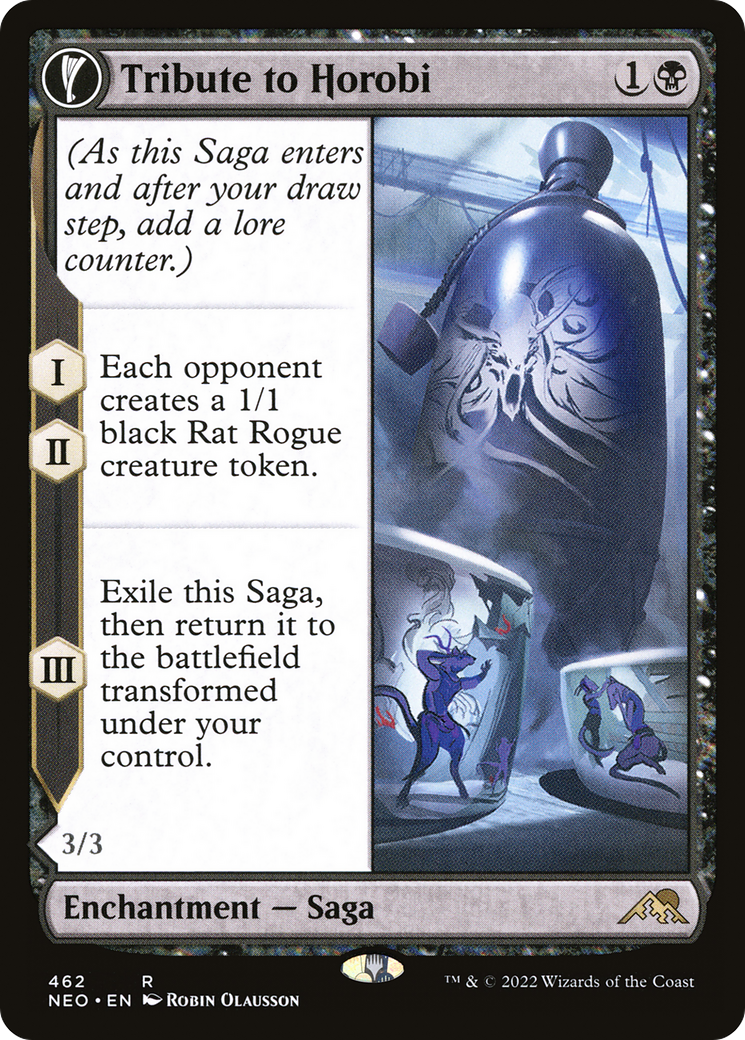 Tribute to Horobi // Echo of Death's Wail (NEO-462) - Kamigawa: Neon Dynasty: (Extended Art, fandfc) - Premium MTG Single from Wizards of the Coast - Just $0.25! Shop now at Game Crave Tournament Store