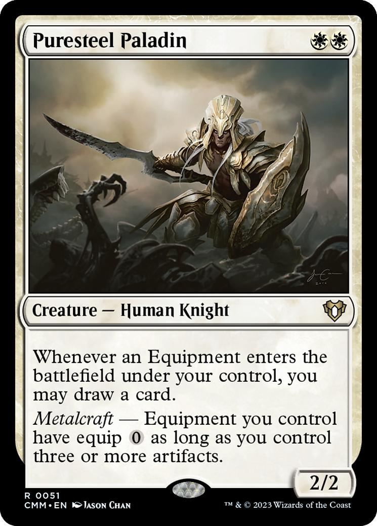 Puresteel Paladin (CMM-051) - Commander Masters Foil - Premium MTG Single from Wizards of the Coast - Just $2.33! Shop now at Game Crave Tournament Store