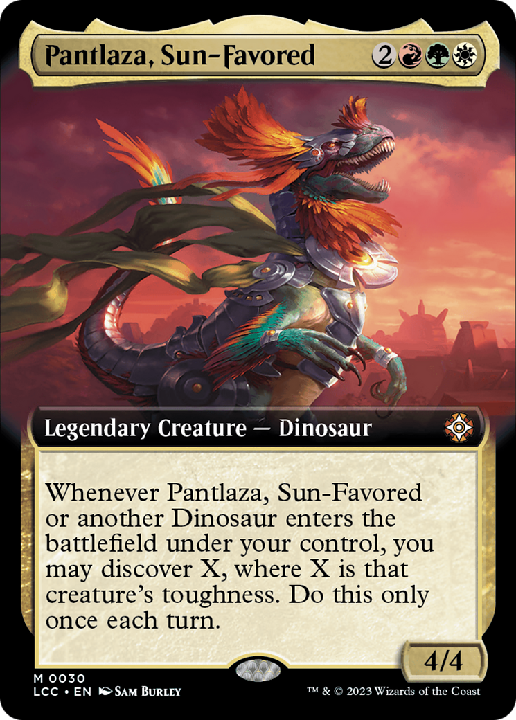 Pantlaza, Sun-Favored (LCC-030) - The Lost Caverns of Ixalan Commander: (Extended Art) - Premium MTG Single from Wizards of the Coast - Just $0.75! Shop now at Game Crave Tournament Store