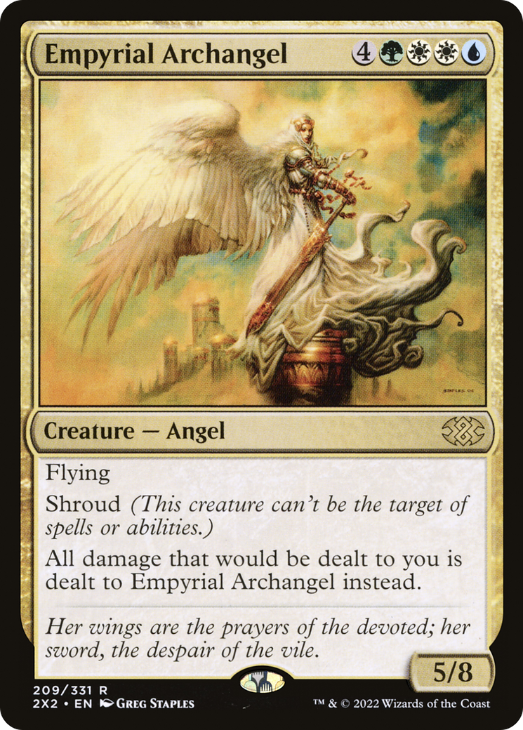 Empyrial Archangel (2X2-209) - Double Masters 2022 - Premium MTG Single from Wizards of the Coast - Just $0.08! Shop now at Game Crave Tournament Store