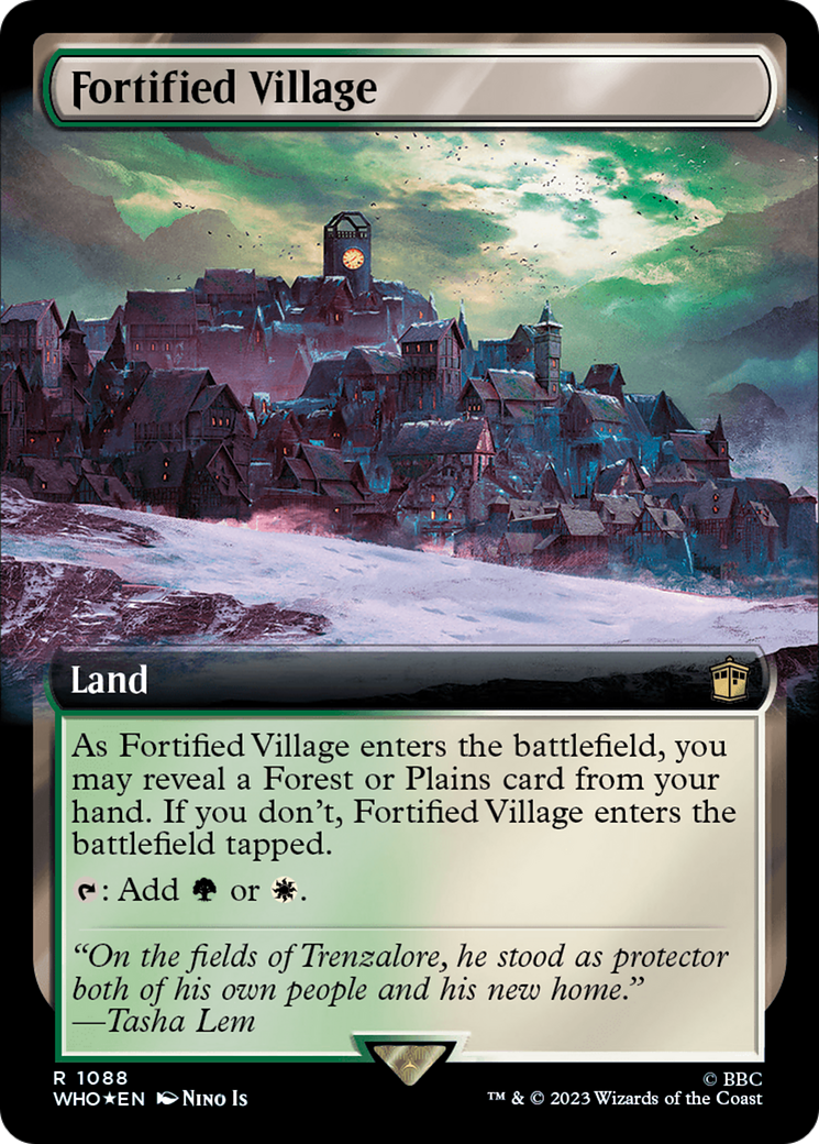 Fortified Village (WHO-1088) - Doctor Who: (Extended Art) Foil - Premium MTG Single from Wizards of the Coast - Just $0.33! Shop now at Game Crave Tournament Store