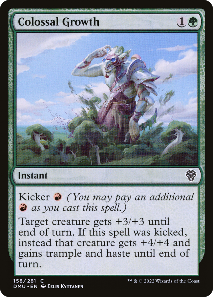 Colossal Growth (DMU-158) - Dominaria United - Premium MTG Single from Wizards of the Coast - Just $0.08! Shop now at Game Crave Tournament Store