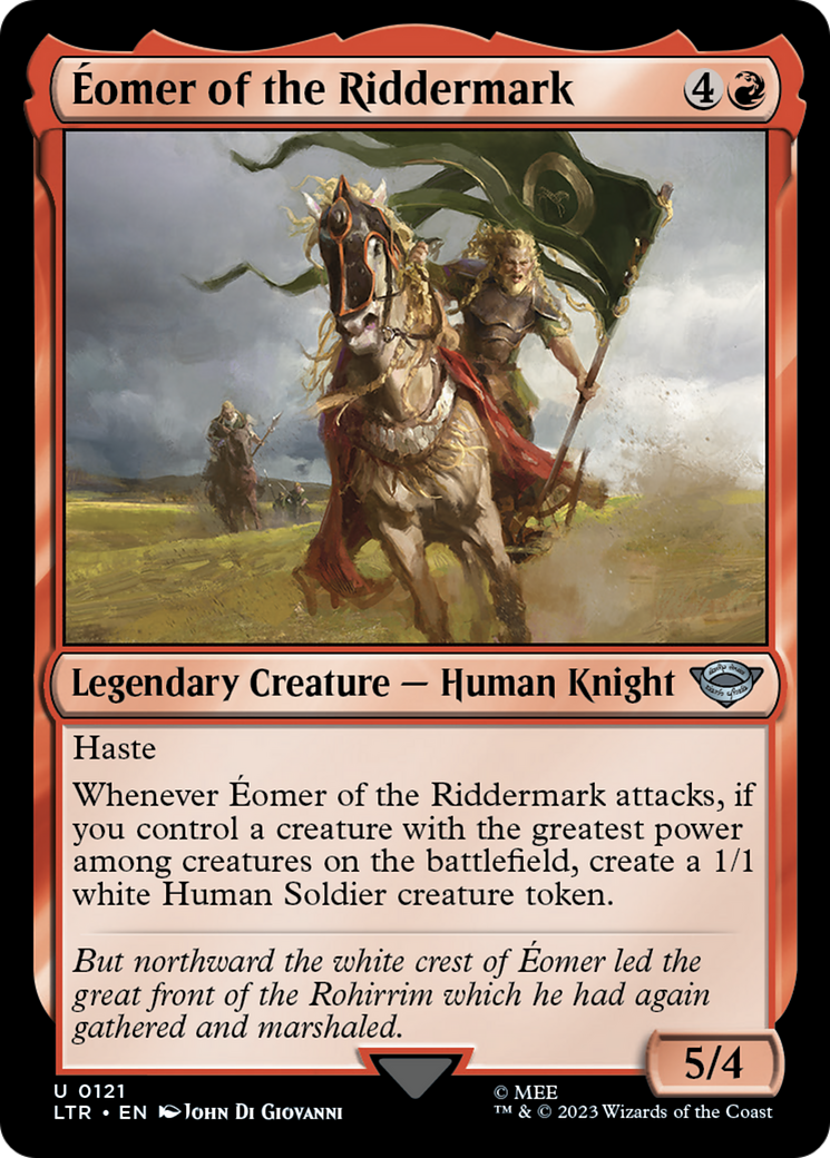 Éomer of the Riddermark (LTR-121) - The Lord of the Rings: Tales of Middle-earth Foil - Premium MTG Single from Wizards of the Coast - Just $0.08! Shop now at Game Crave Tournament Store