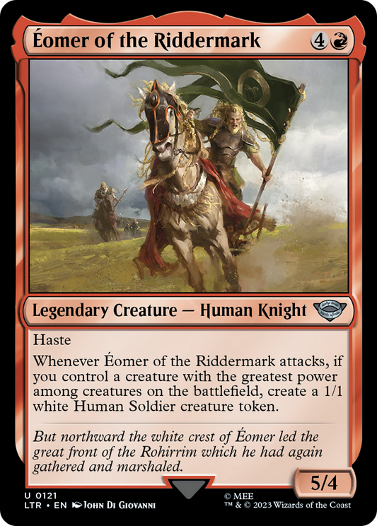 Éomer of the Riddermark (LTR-121) - The Lord of the Rings: Tales of Middle-earth Foil - Premium MTG Single from Wizards of the Coast - Just $0.08! Shop now at Game Crave Tournament Store