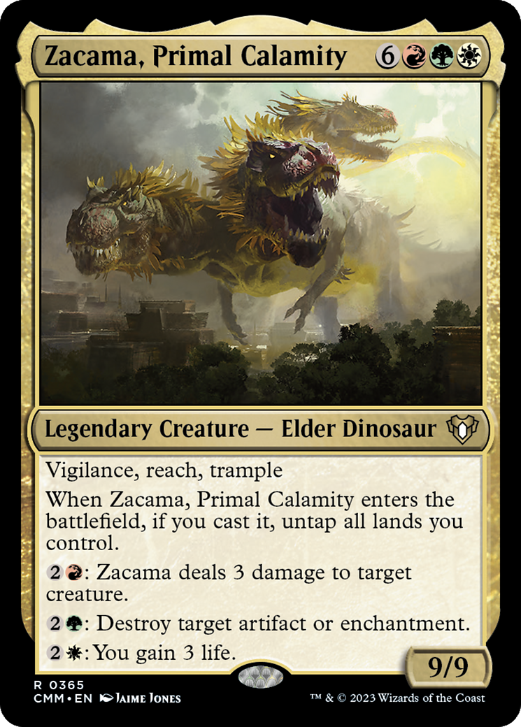 Zacama, Primal Calamity (CMM-365) - Commander Masters - Premium MTG Single from Wizards of the Coast - Just $0.29! Shop now at Game Crave Tournament Store