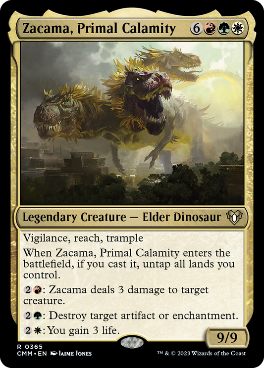 Zacama, Primal Calamity (CMM-365) - Commander Masters - Premium MTG Single from Wizards of the Coast - Just $0.29! Shop now at Game Crave Tournament Store