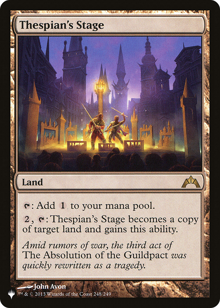 Thespian's Stage (PLIST-1238) - The List - Premium MTG Single from Wizards of the Coast - Just $0.85! Shop now at Game Crave Tournament Store
