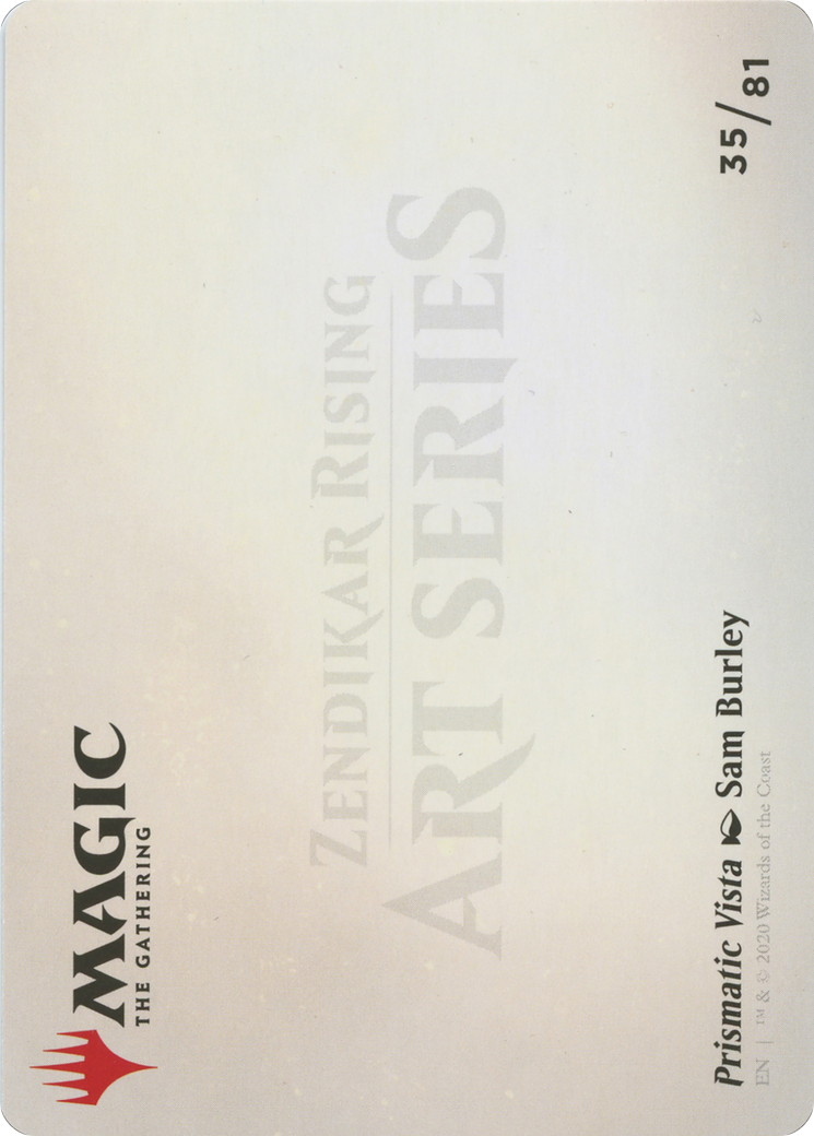 Prismatic Vista // Prismatic Vista (AZNR-035) - Zendikar Rising Art Series (Borderless) - Premium MTG Single from Wizards of the Coast - Just $0! Shop now at Game Crave Tournament Store