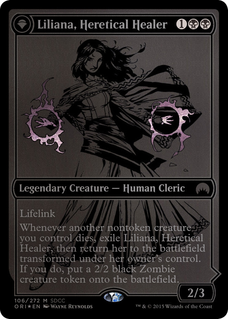 Liliana, Heretical Healer // Liliana, Defiant Necromancer (PS15-106) - San Diego Comic-Con 2015: (originpwdfc) Foil - Premium MTG Single from Wizards of the Coast - Just $113.57! Shop now at Game Crave Tournament Store