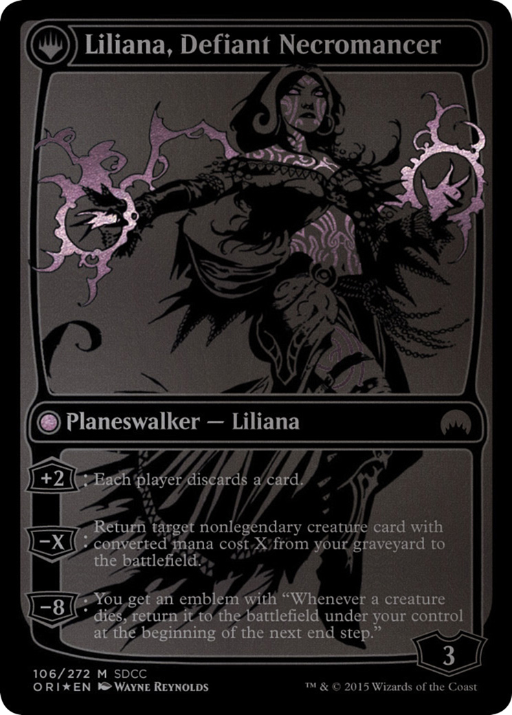 Liliana, Heretical Healer // Liliana, Defiant Necromancer (PS15-106) - San Diego Comic-Con 2015: (originpwdfc) Foil - Premium MTG Single from Wizards of the Coast - Just $113.57! Shop now at Game Crave Tournament Store