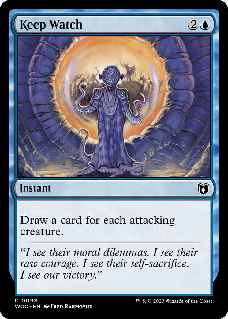 Keep Watch (WOC-098) - Wilds of Eldraine Commander - Premium MTG Single from Wizards of the Coast - Just $0.95! Shop now at Game Crave Tournament Store